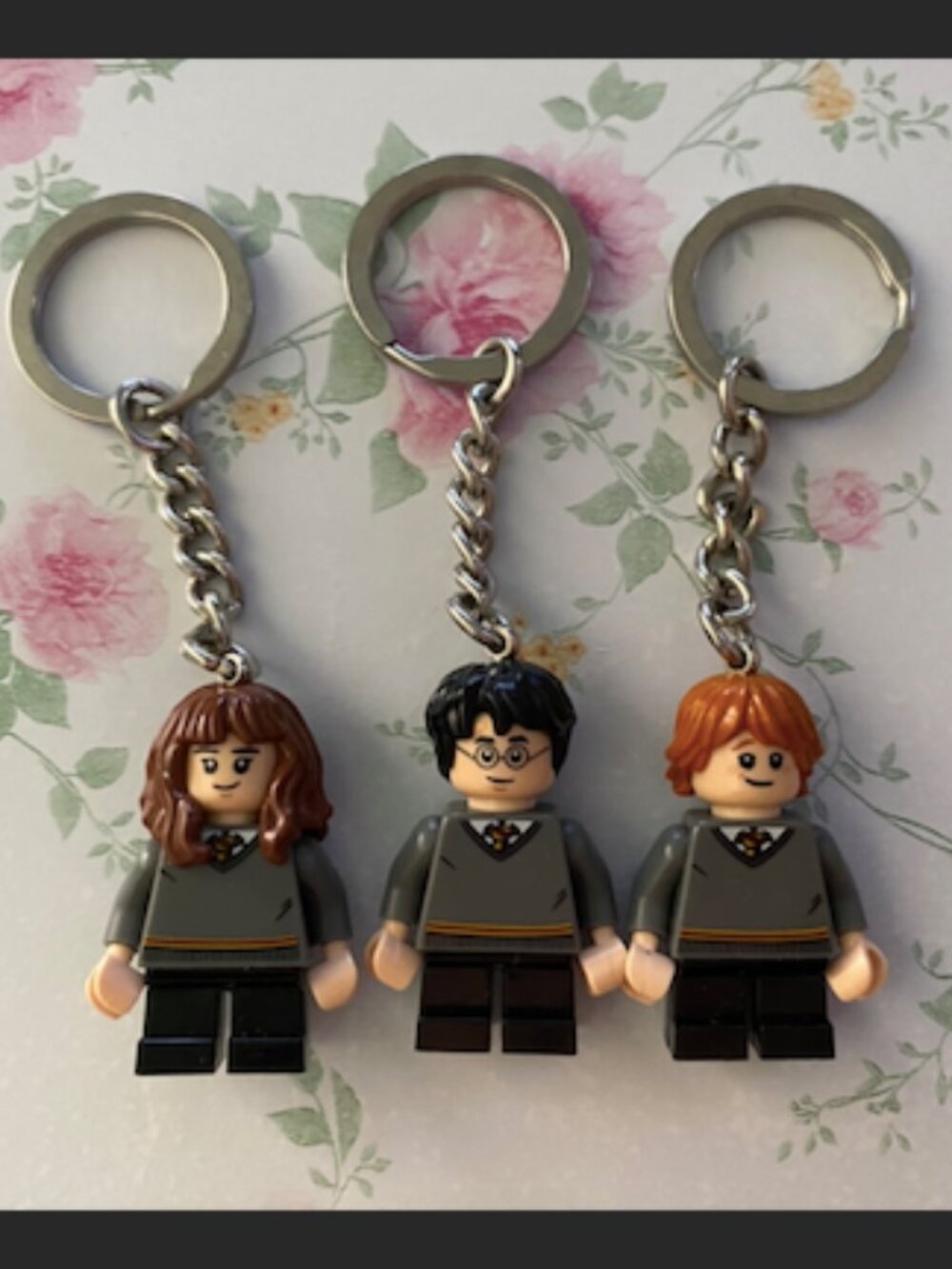 Keychains lego  harry potter, Hermione and Ron